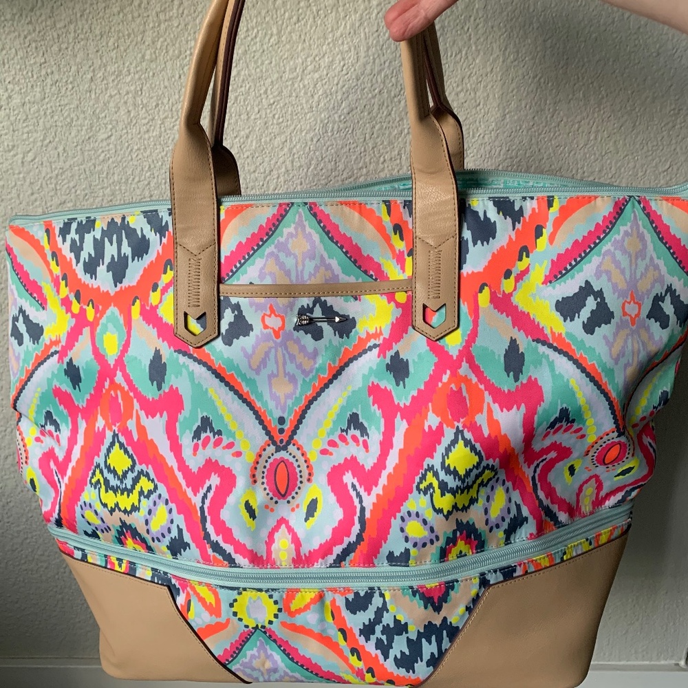 Stella & Dot Expandable weekend Tote Bag